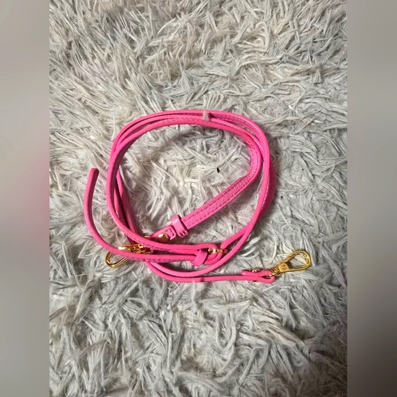MCM Adjustable Pink & Gold Strap ✨️ 52.5 IN (NWOT) - Picture 1 of 5
